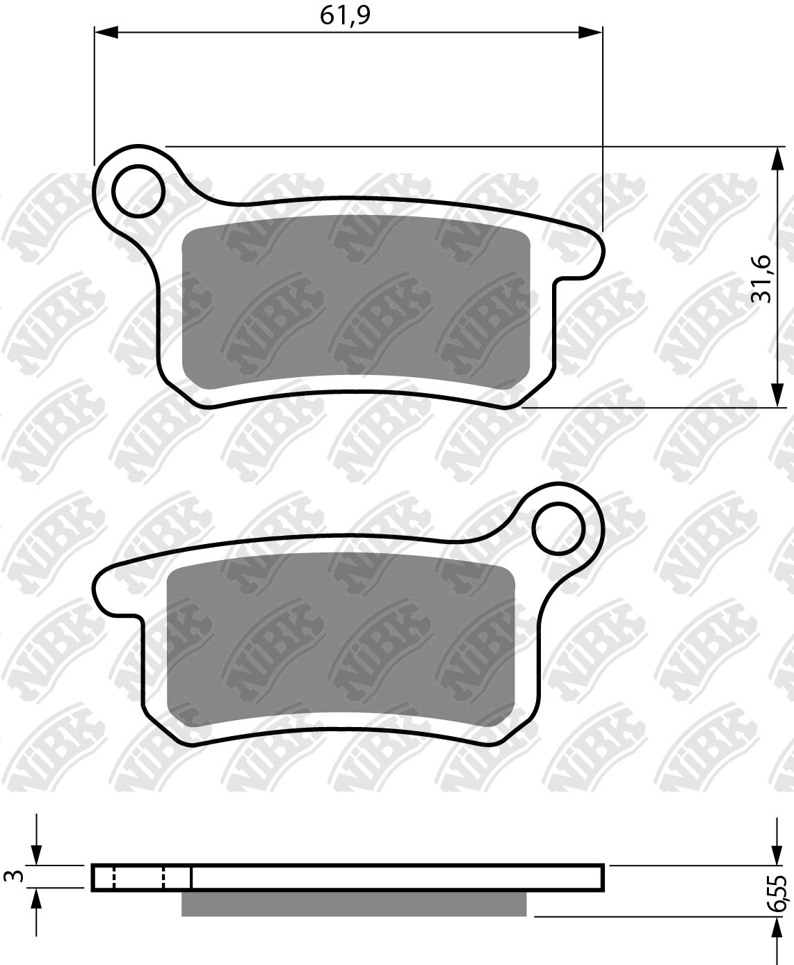 NiBK Brakes Application Cross Reference and Image for NiBK