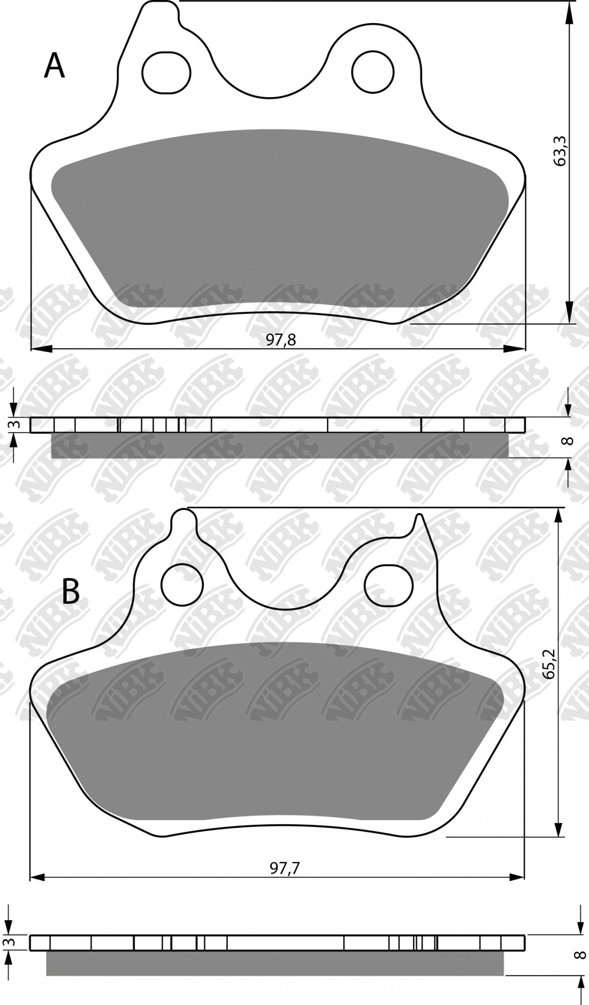 NiBK Brakes Application Cross Reference and Image for NiBK