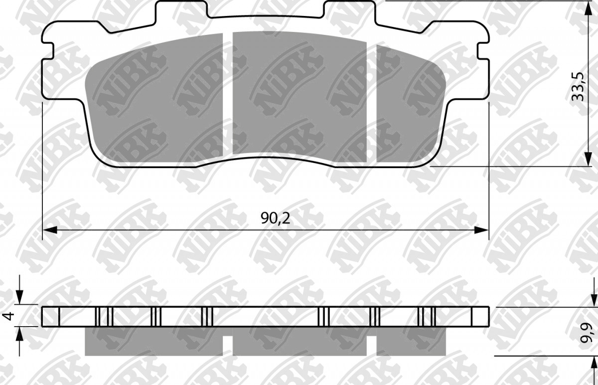 NiBK Brakes Application Cross Reference and Image for NiBK